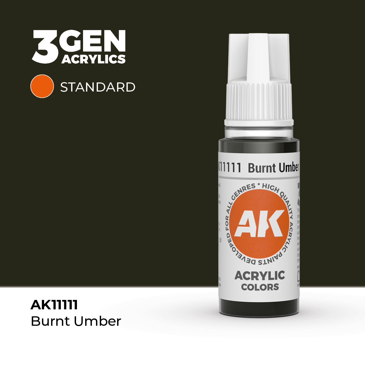 AK Interactive 3G Acrylic Burnt Umber 17ml product image