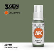AK Interactive 3G Acrylic Faded Green 17ml product image