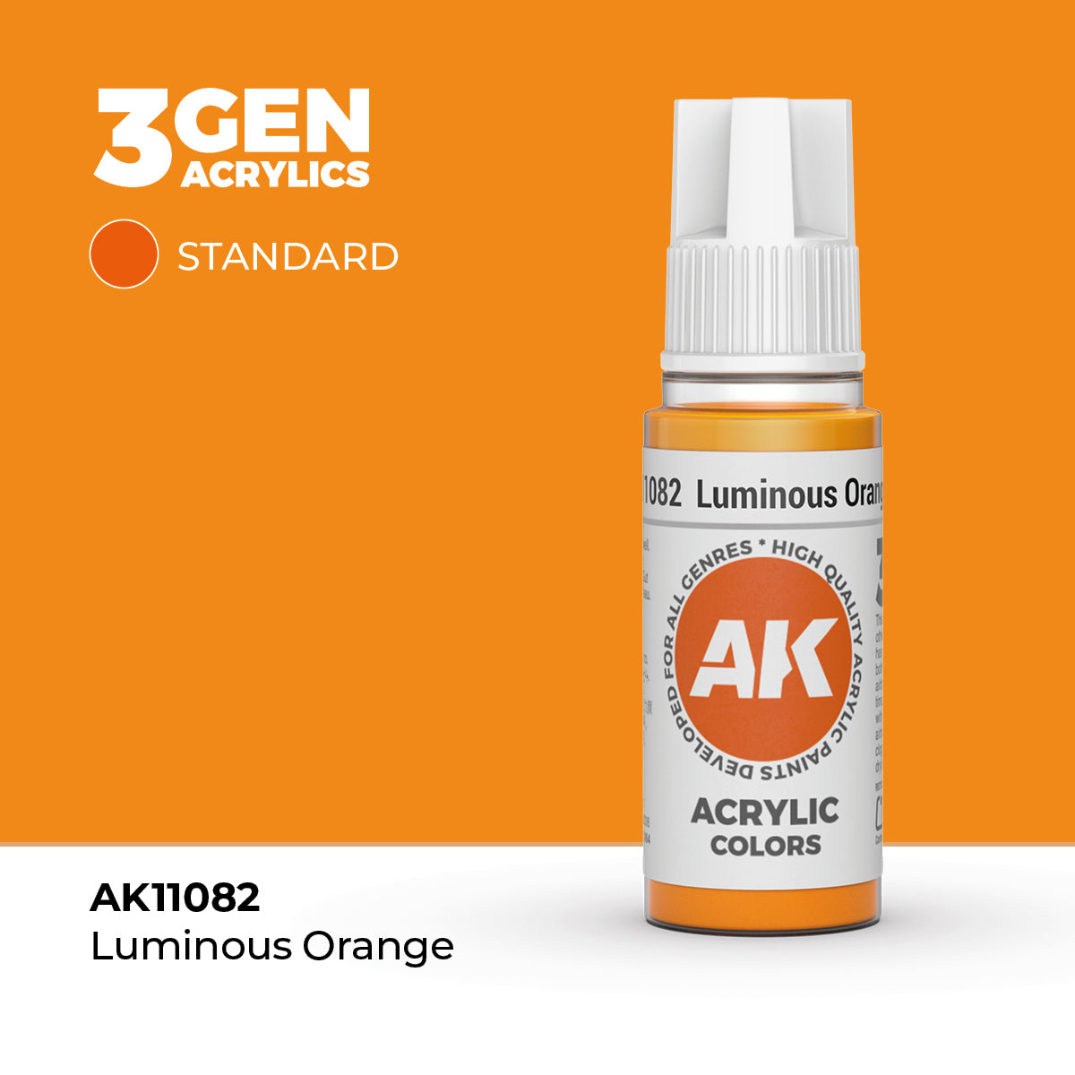 AK Interactive 3G Acrylic Luminous Orange 17ml product image