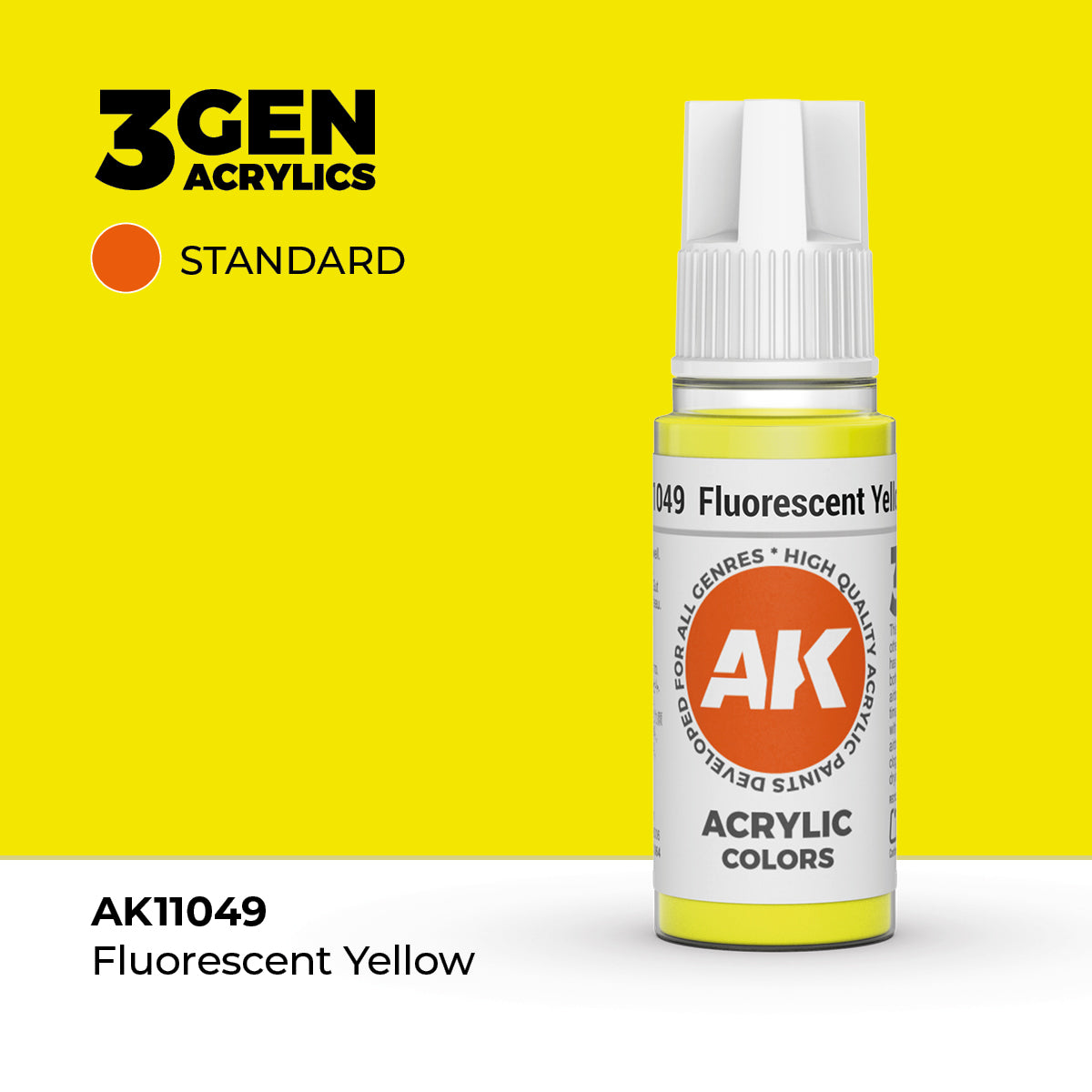 AK Interactive 3G Acrylic Fluorescent Yellow 17ml product image