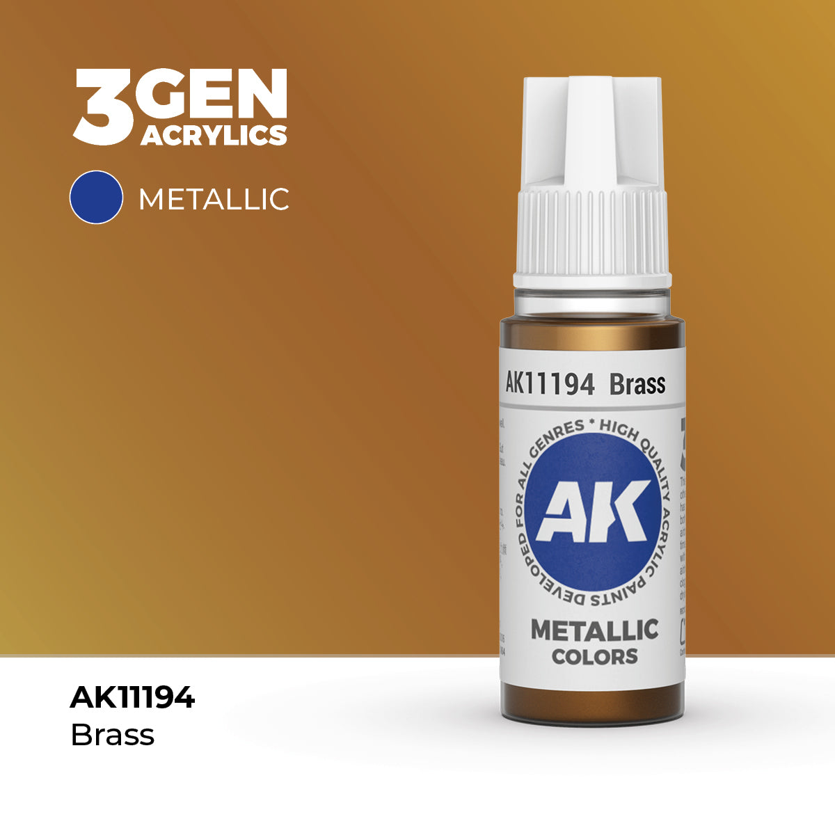 AK Interactive 3G Acrylic Brass 17ml product image