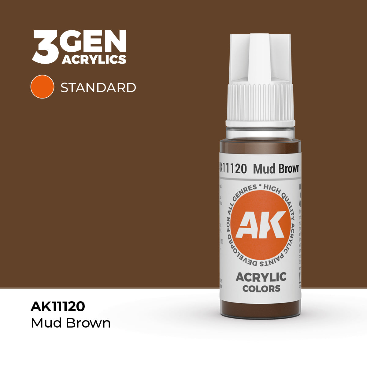 AK Interactive 3G Acrylic Mud Brown 17ml product image