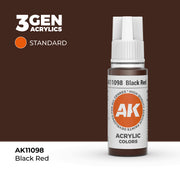 AK Interactive 3G Acrylic Black Red 17ml product image