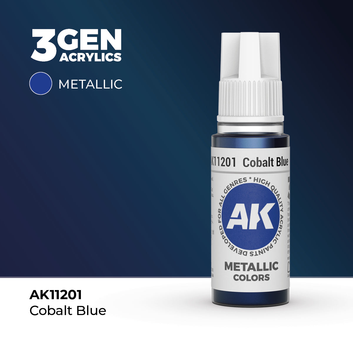 AK Interactive 3G Acrylic Cobalt Blue 17ml product image