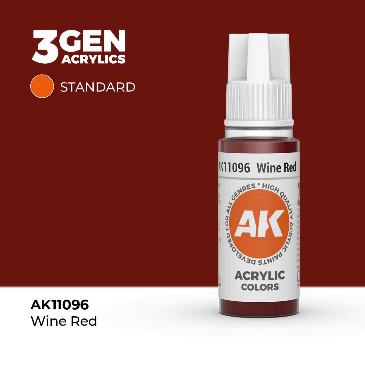 AK Interactive 3G Acrylic Wine Red 17ml product image