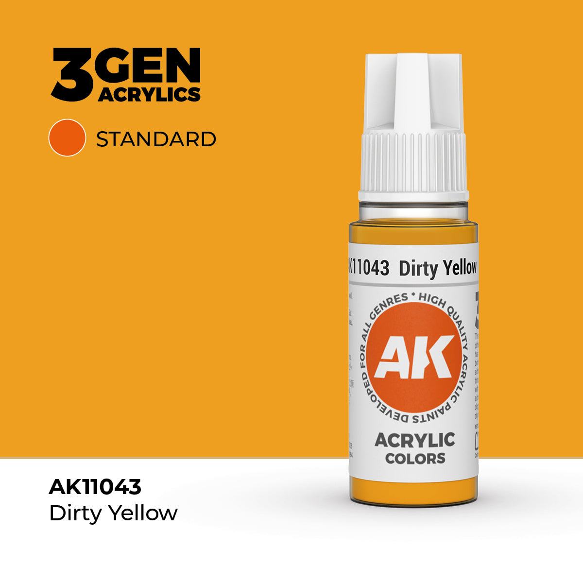 AK Interactive 3G Acrylic Dirty Yellow 17ml product image