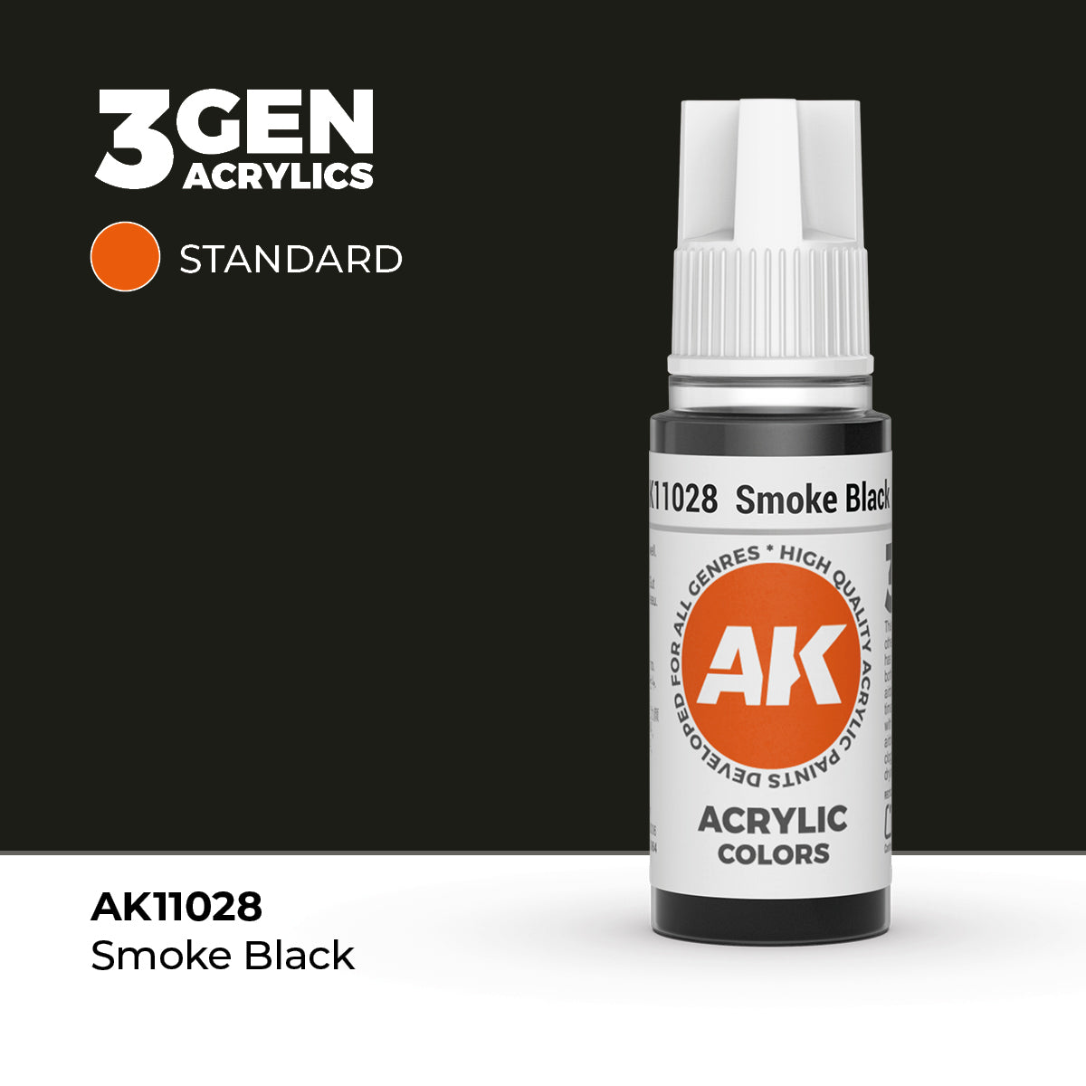 AK Interactive 3G Acrylic Smoke Black 17ml product image