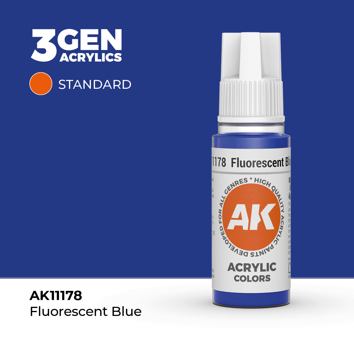 AK Interactive 3G Acrylic Fluorescent Blue 17ml product image