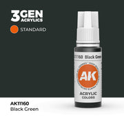 AK Interactive 3G Acrylic Black Green 17ml product image
