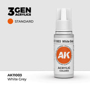 AK Interactive 3G Acrylic White Grey 17ml product image