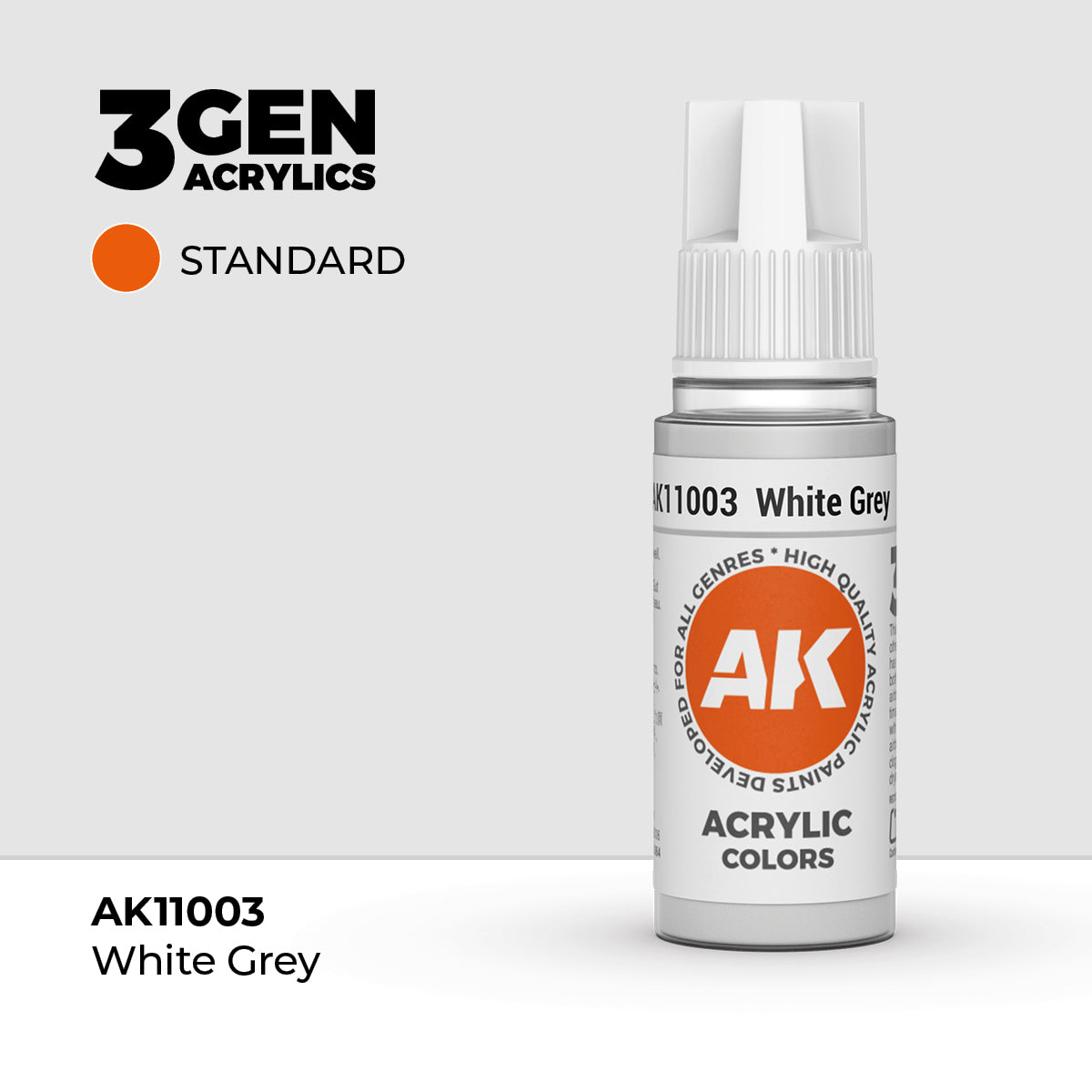 AK Interactive 3G Acrylic White Grey 17ml product image