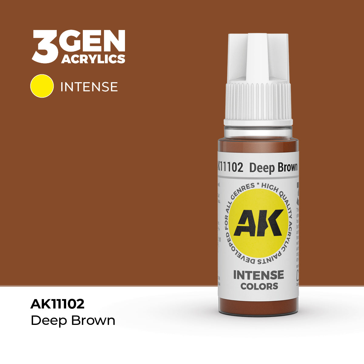 AK Interactive 3G Acrylic Deep Brown 17ml product image