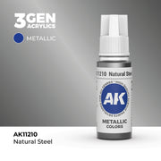 AK Interactive 3G Acrylic Natural Steel 17ml product image