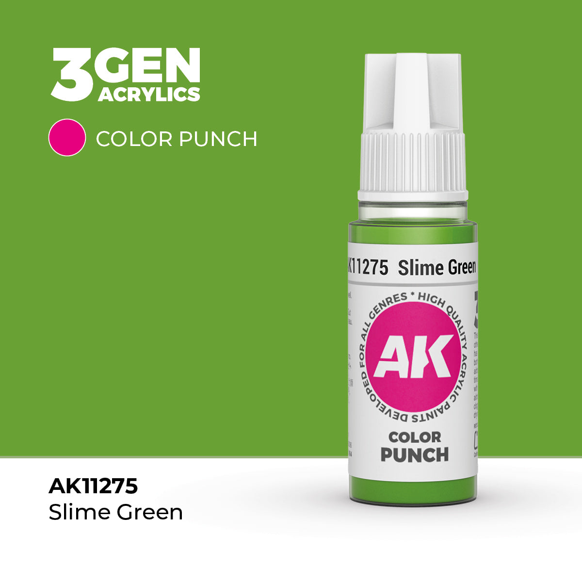 AK Interactive Slime green COLOR PUNCH 17 ml product image