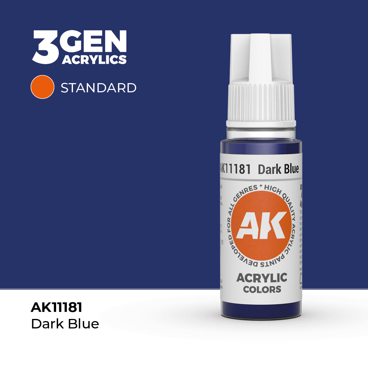 AK Interactive 3G Acrylic Dark Blue 17ml product image