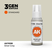 AK Interactive 3G Acrylic Silver Grey 17ml product image