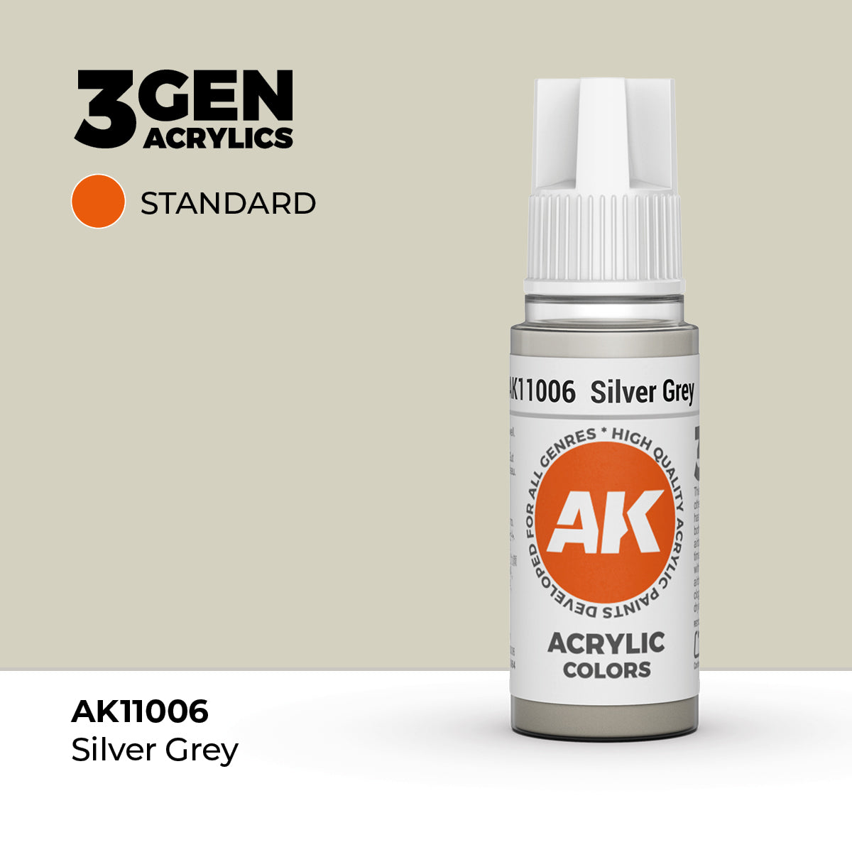 AK Interactive 3G Acrylic Silver Grey 17ml product image