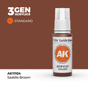 AK Interactive 3G Acrylic Saddle Brown 17ml product image