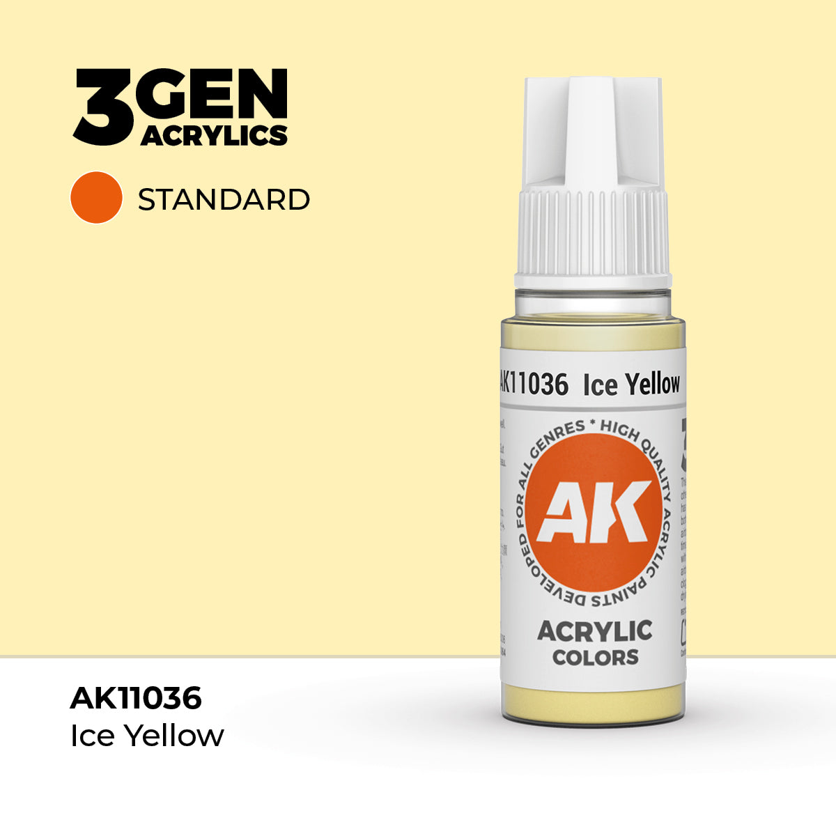 AK Interactive 3G Acrylic Ice Yellow 17ml product image
