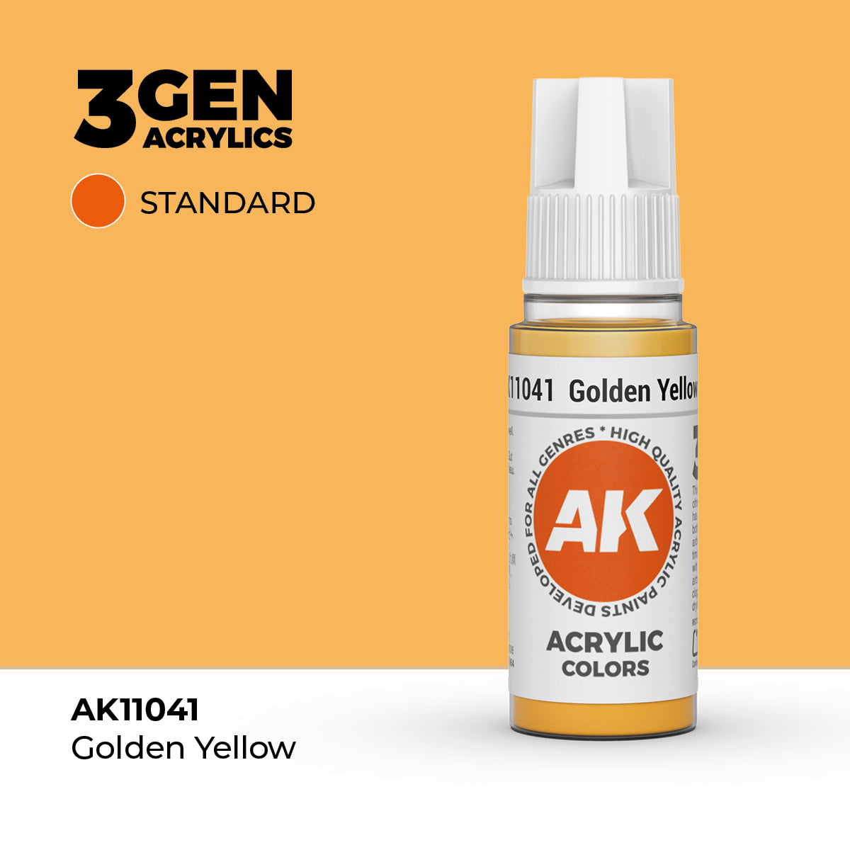 AK Interactive 3G Acrylic Golden Yellow 17ml product image