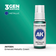 AK Interactive 3G Acrylic Emerald Metallic Green 17ml product image