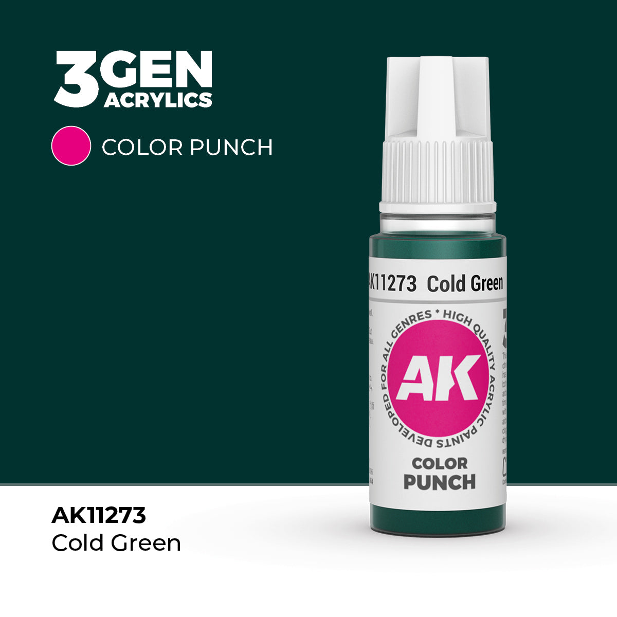 AK Interactive Cold Green COLOR PUNCH 17 ml product image
