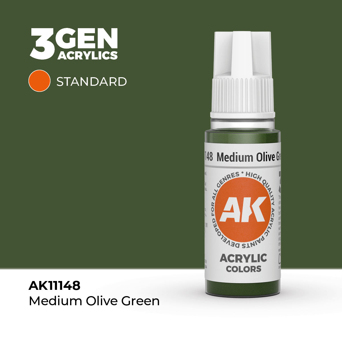 AK Interactive 3G Acrylic Medium Olive Green 17ml product image