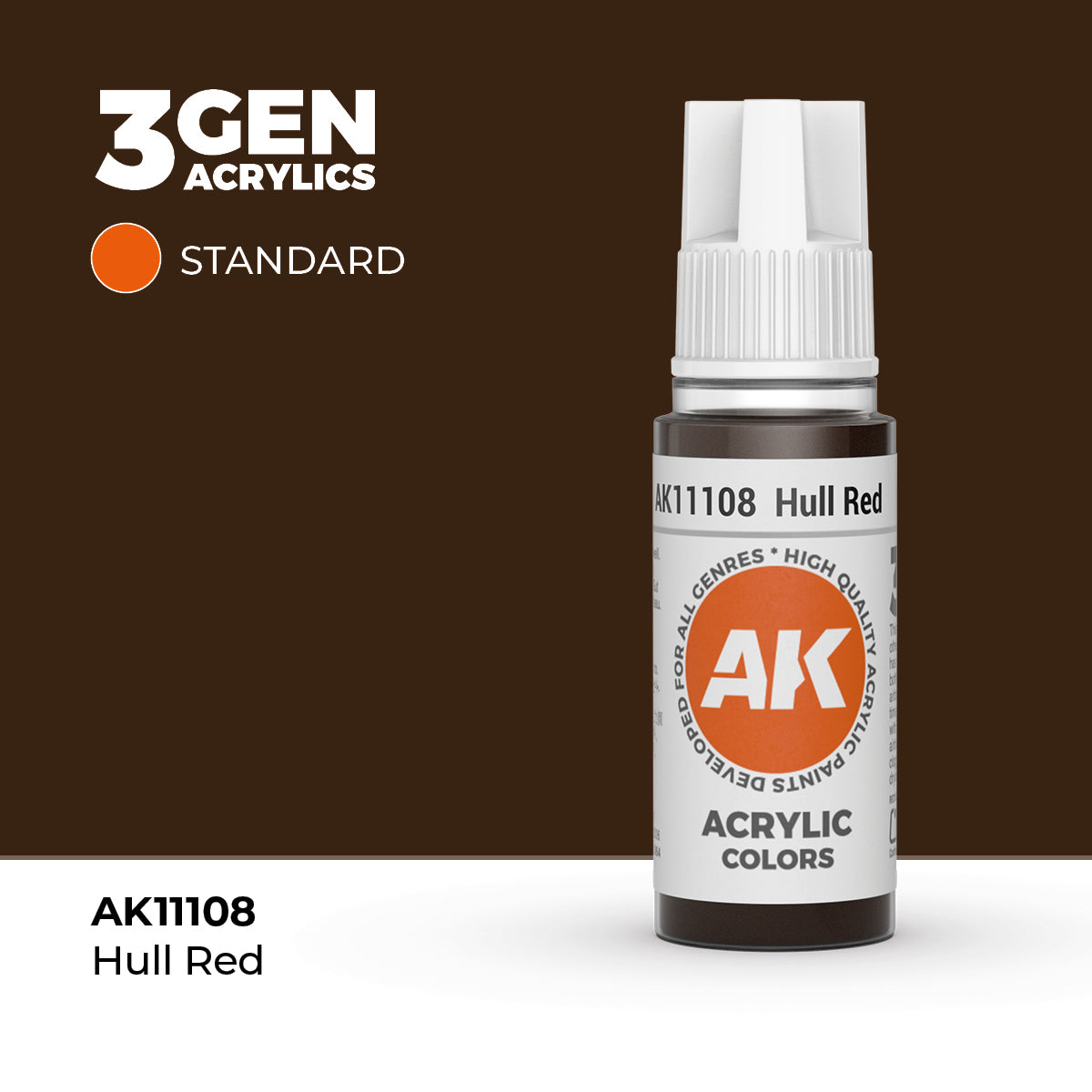 AK Interactive 3G Acrylic Hull Red 17ml product image