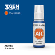 AK Interactive 3G Acrylic Star Blue 17ml product image