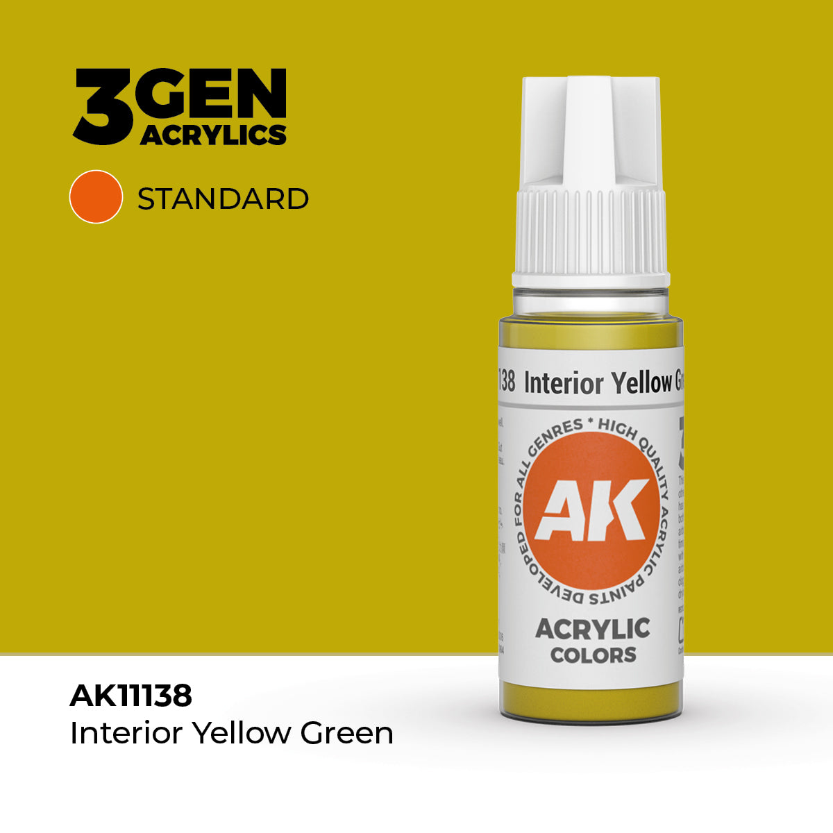 AK Interactive 3G Acrylic Interior Yellow Green 17ml product image