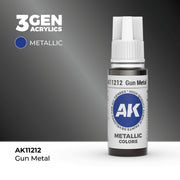 AK Interactive 3G Acrylic Gun Metal 17ml product image