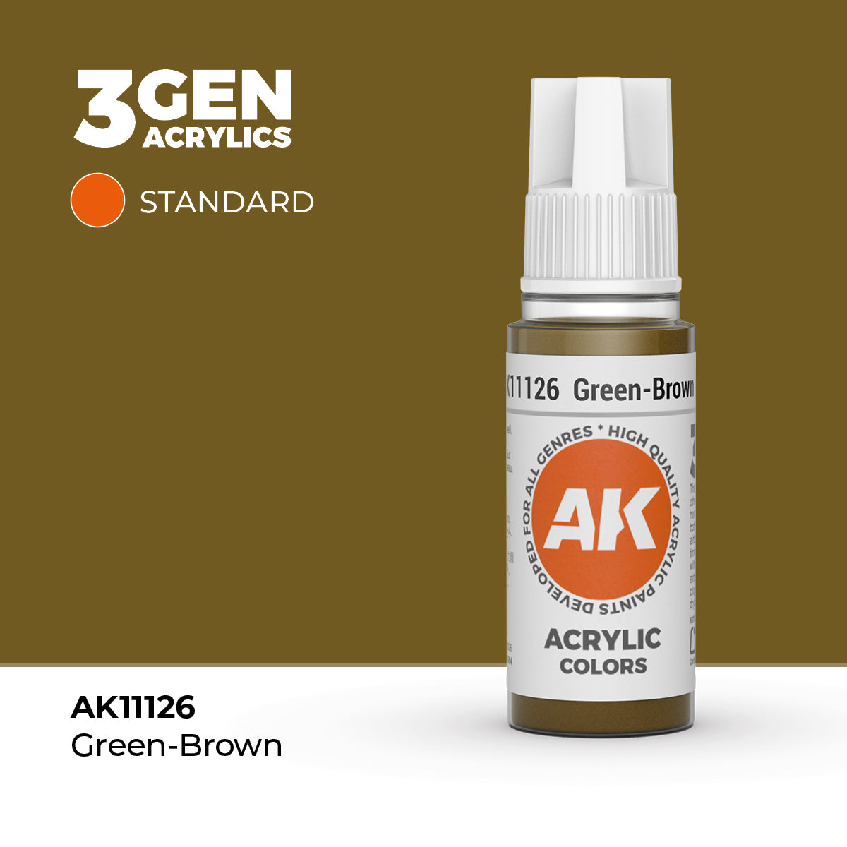 AK Interactive 3G Acrylic Green-Brown 17ml product image