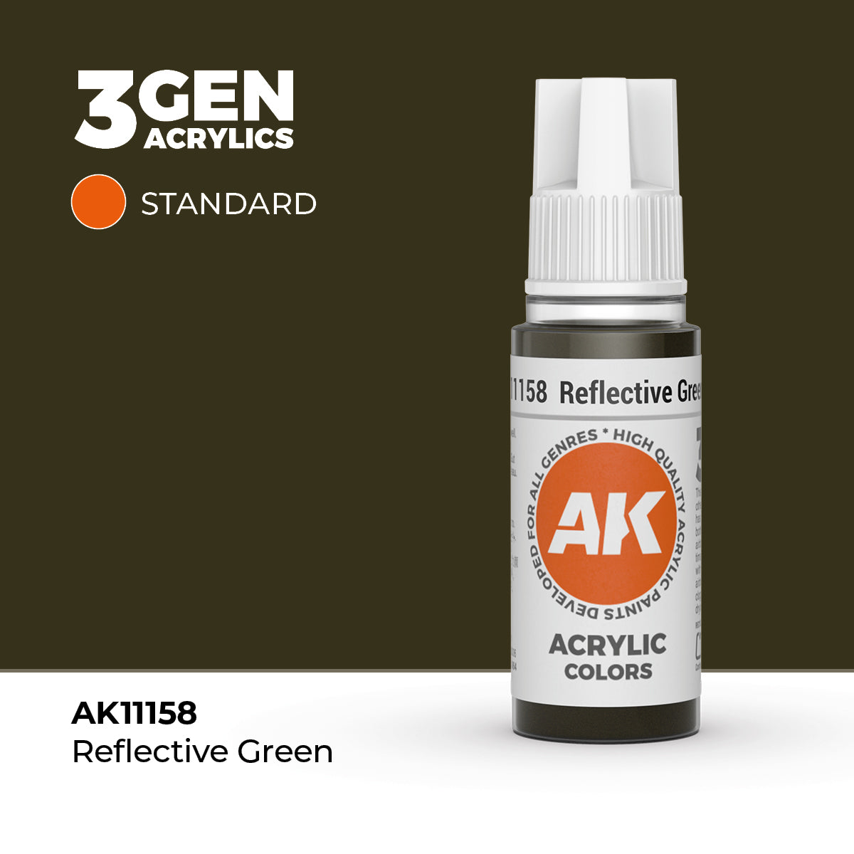 AK Interactive 3G Acrylic Reflective Green 17ml product image
