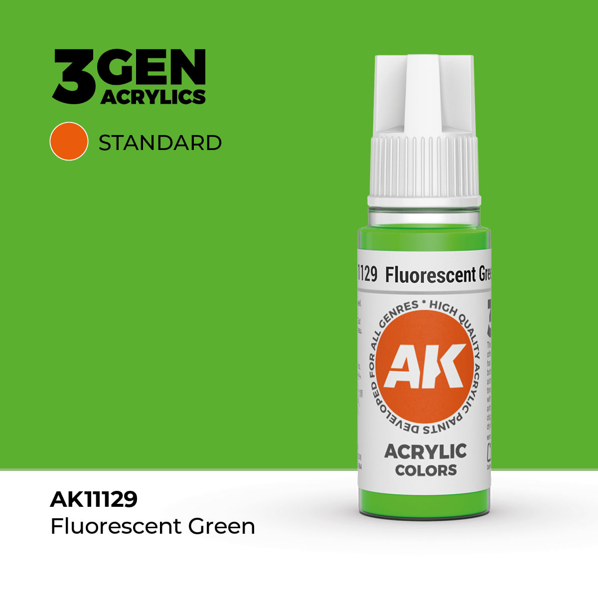 AK Interactive 3G Acrylic Fluorescent Green 17ml product image
