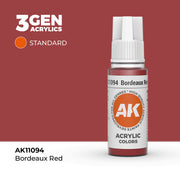 AK Interactive 3G Acrylic Bordeaux Red 17ml product image