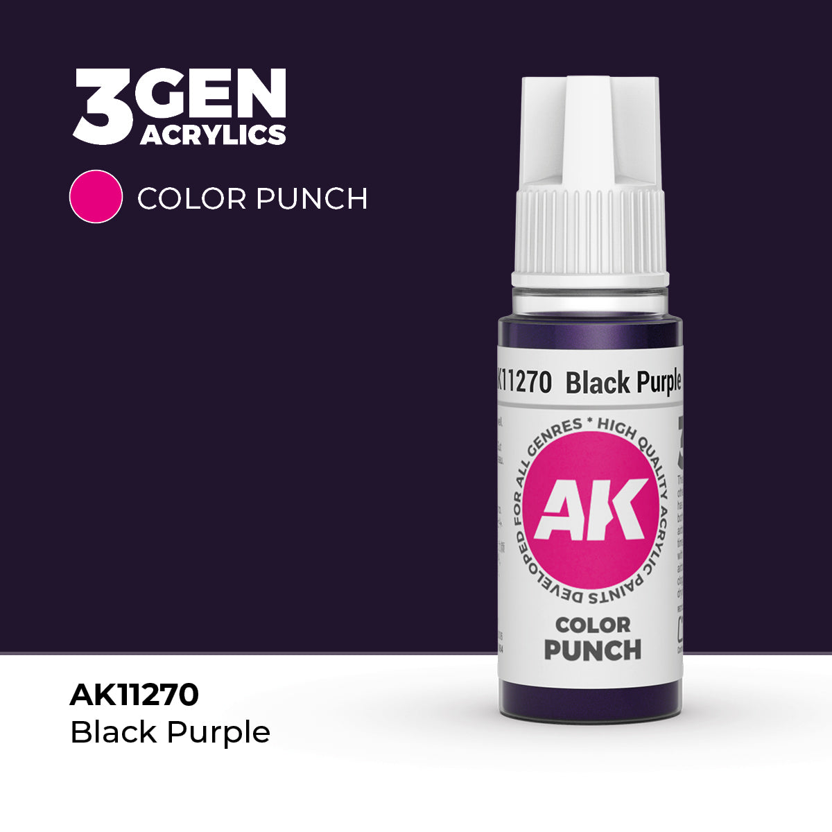 AK Interactive Black Purple COLOR PUNCH 17 ml product image