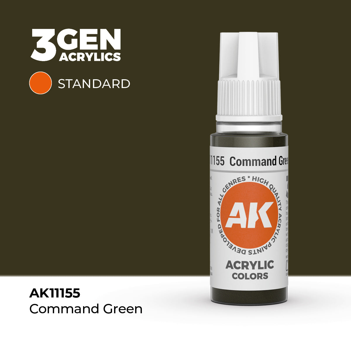 AK Interactive 3G Acrylic Command Green 17ml product image