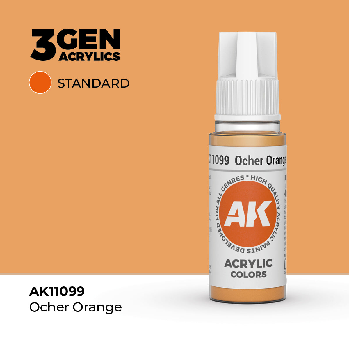 AK Interactive 3G Acrylic Ocher Orange 17ml product image