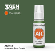 AK Interactive 3G Acrylic Intermediate Green 17ml product image