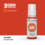 AK Interactive 3G Acrylic Scarlet Red 17ml product image