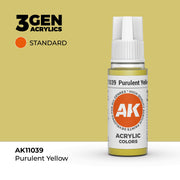 AK Interactive 3G Acrylic Purulent Yellow 17ml product image
