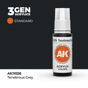 AK Interactive 3G Acrylic Tenebrous Grey 17ml product image