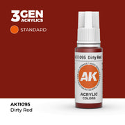 AK Interactive 3G Acrylic Dirty Red 17ml product image
