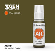 AK Interactive 3G Acrylic Brownish Green 17ml product image