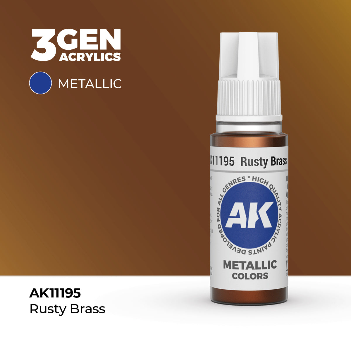 AK Interactive 3G Acrylic Rusty Brass 17ml product image