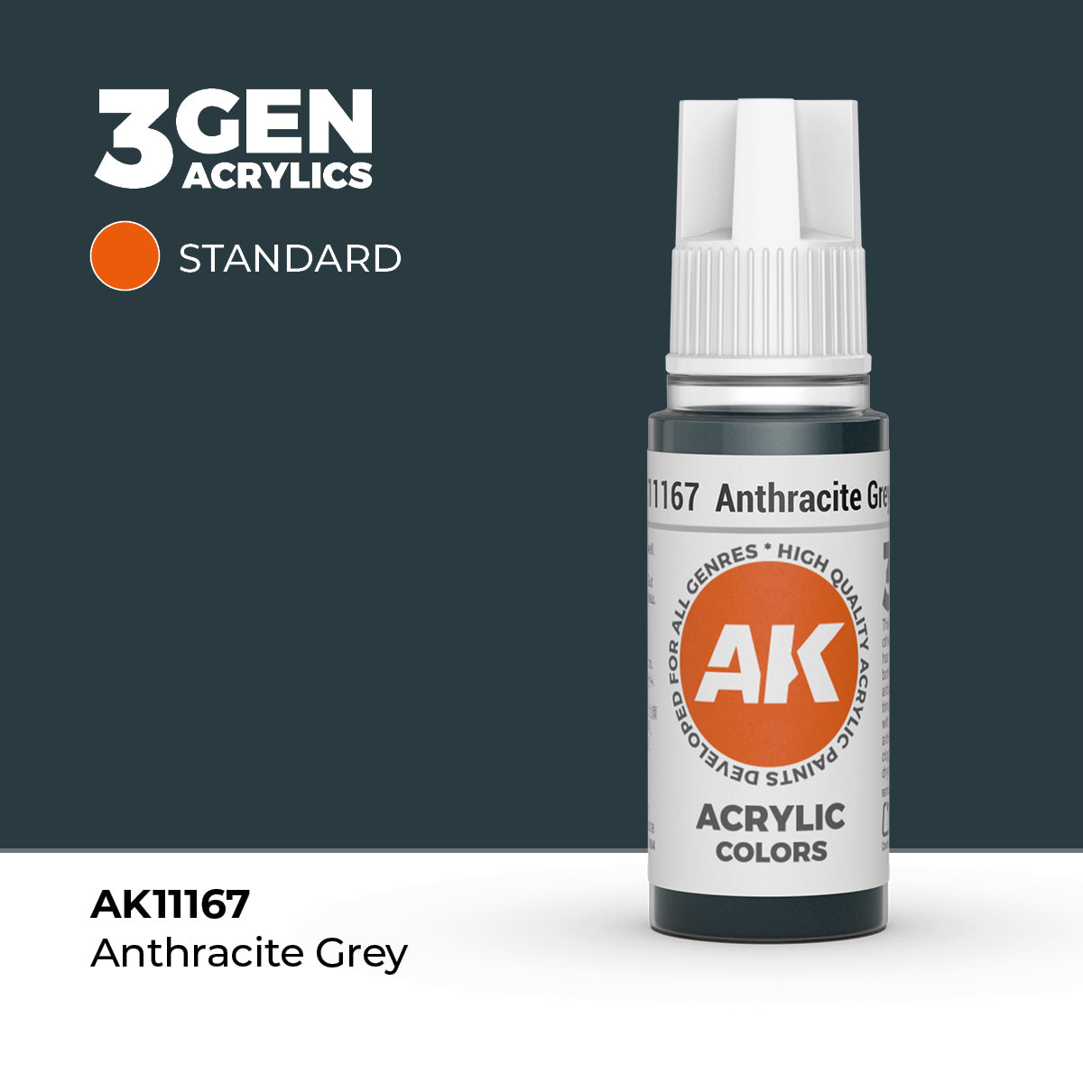AK Interactive 3G Acrylic Anthracite Grey 17ml product image