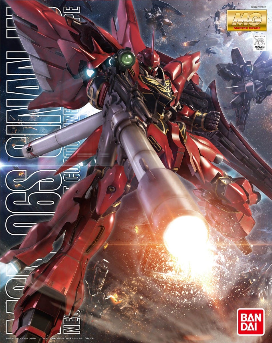 MG 1/100 Sinanju (Animation Color) 'Gundam UC'