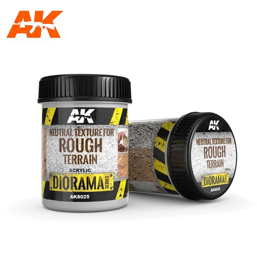 AK Interactive Neutral Texture For Rough Terrains - 250ml - Base Product (Acrylic) product image