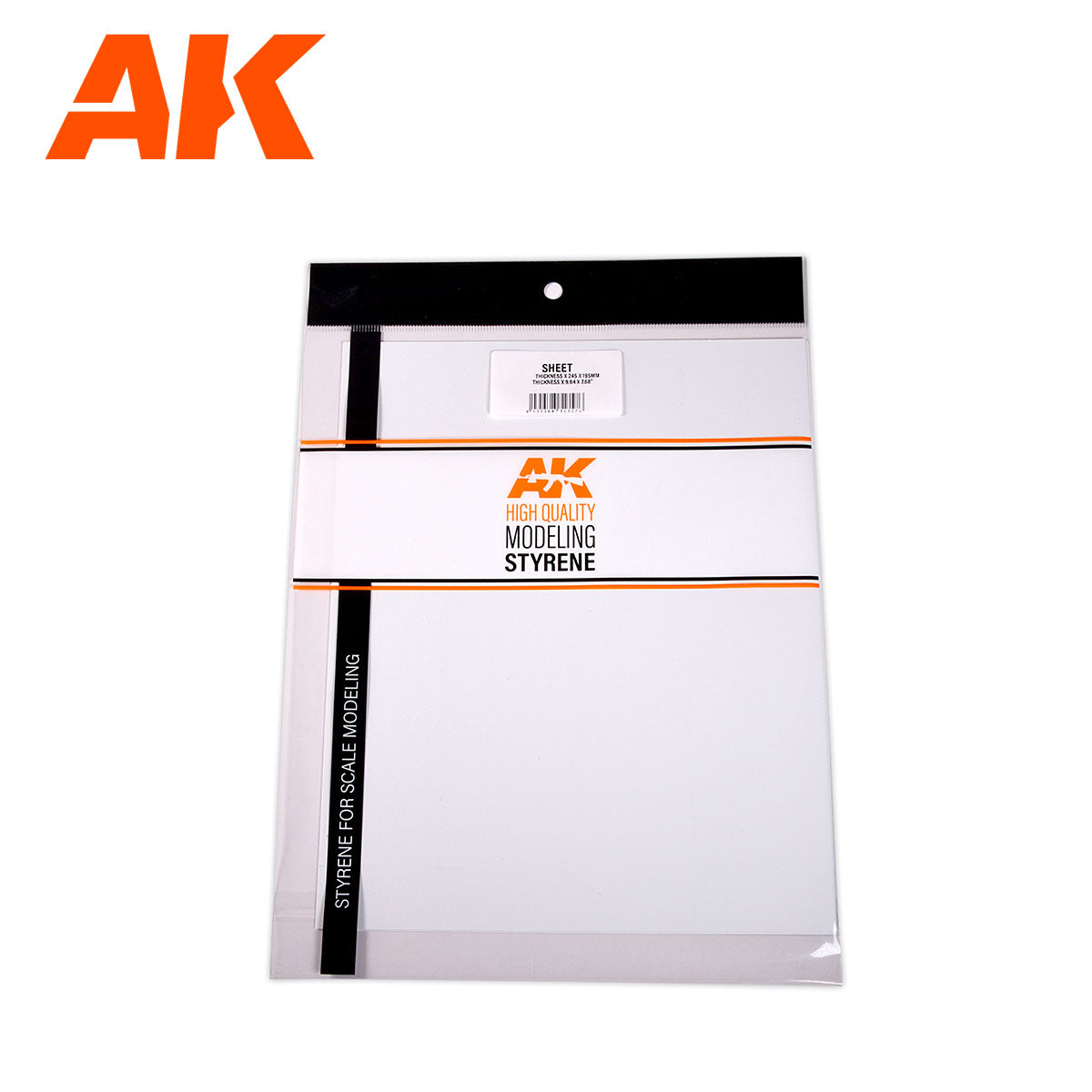 AK Interactive Styrene Sheet - 1.0mm Thickness x 245 x 195mm x 2 Units product image