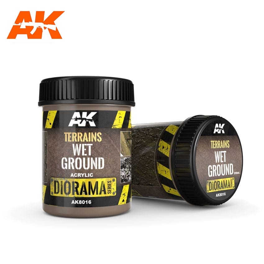 AK Interactive Terrains Wet Ground - 250ml (Acrylic) product image